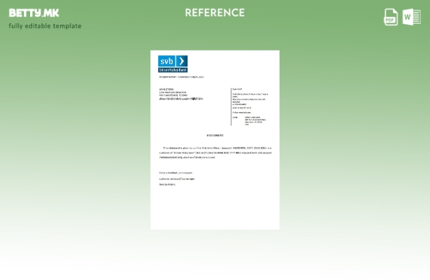 референтен шаблон за затворање на банката од Силиконската долина во модерен стил